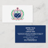 サモア・コート・オブ・アームズ 名刺 (正面/裏面)