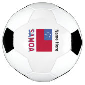 サモア サモア国旗カスタマイズ サッカーボール (回転)