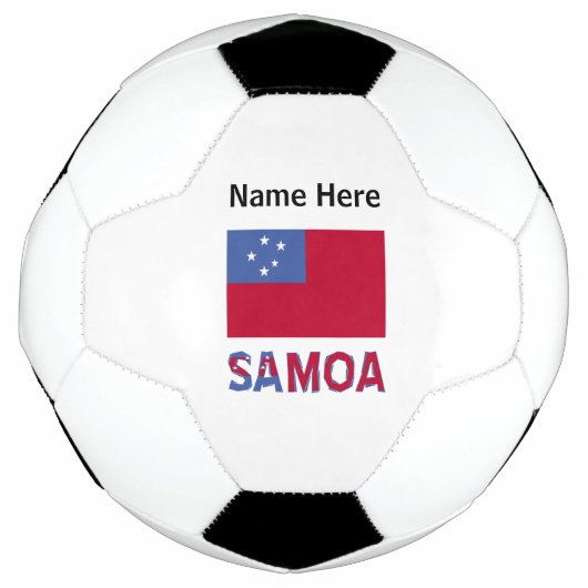 サモア サモア国旗カスタマイズ サッカーボール (正面)