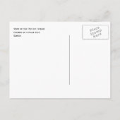 サモア・パーム・ツリーに囲まれた南太平洋 ポストカード (裏面)