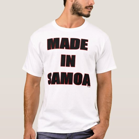 サモア(赤い縁)で作られる Tシャツ (正面)