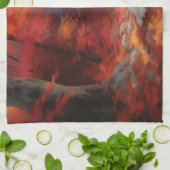 サモイイン紅葉秋 キッチンタオル (折り畳み)