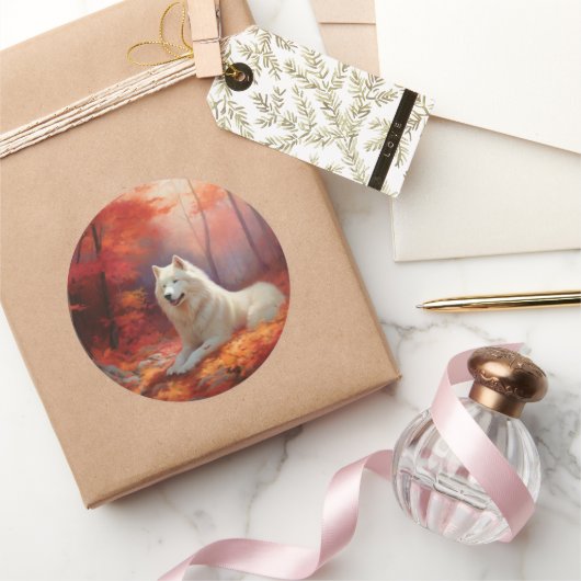 サモイイン紅葉秋 ラウンドシール (ギフト)