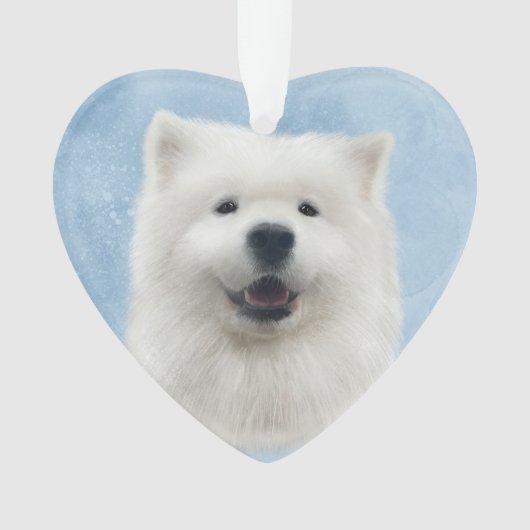 サモイエをポピーにする オーナメント (正面)