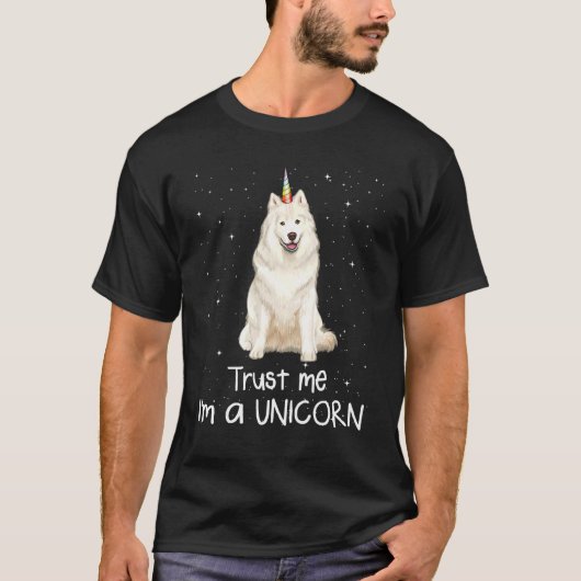 サモイエジュスユンチエンユニコーン Tシャツ (正面)