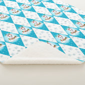 サモイエドウィンターホリデーダイヤモンドパターン シェルパブランケット (3/4)