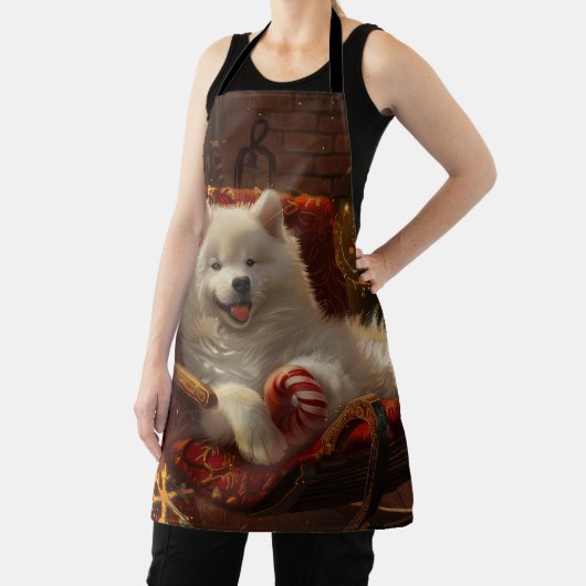 サモイエドグクリスマスフェスティバル エプロン (インサイチュ)