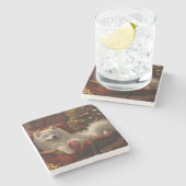 サモイエドグクリスマスフェスティバル ストーンコースター (横)