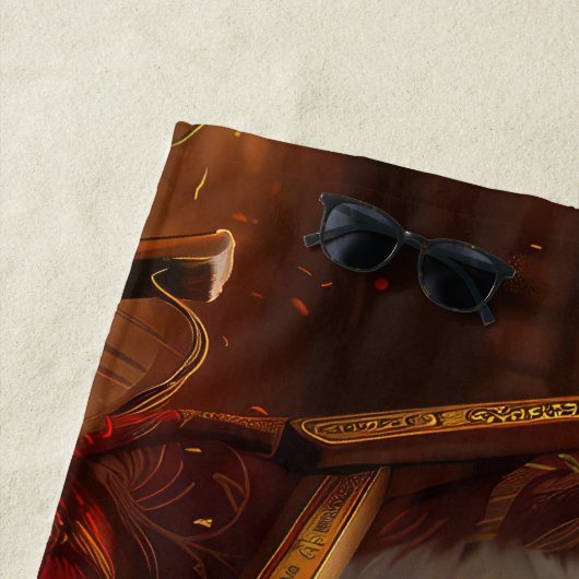 サモイエドグクリスマスフェスティバル ビーチタオル (インサイチュ)