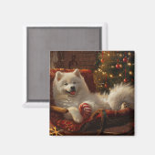 サモイエドグクリスマスフェスティバル マグネット (正面/裏面)