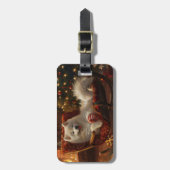 サモイエドグクリスマスフェスティバル ラゲッジタグ (正面縦)