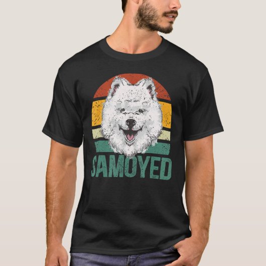 サモイエドッグサモイェーズ犬のオーナーサモエイ1 Tシャツ (正面)