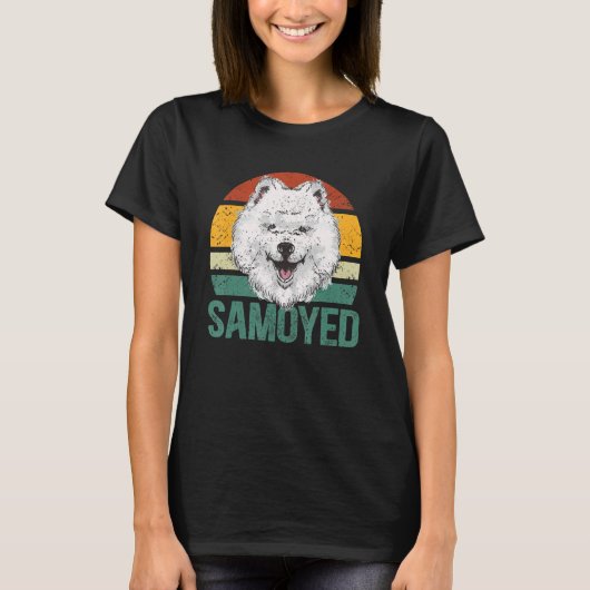 サモイエドッグサモイェーズ犬のオーナーサモエイ1 Tシャツ (正面)