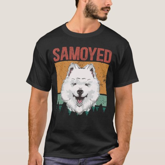 サモイエドッグサモイェーズ犬のオーナーサモエイ2 Tシャツ (正面)