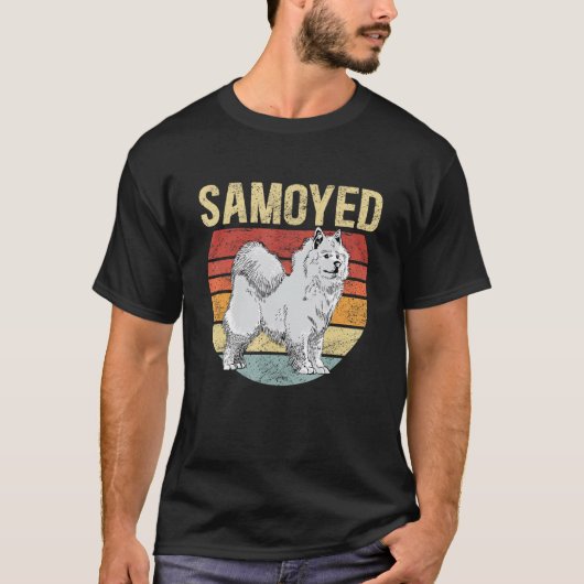 サモイエドッグサモイェーズ犬のオーナーサモエイ Tシャツ (正面)