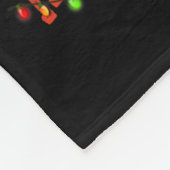 サモイエドッグハロウィーンクリスマスドッグハッピーハロタ フリースブランケット (角)