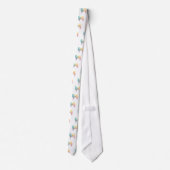 サモイエドッグブリードジオシルエットパステル ネクタイ (裏面)