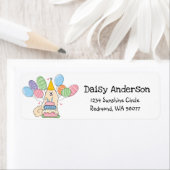 サモイエドバースデーパーティー差出人住所ラベル ラベル (インサイチュ)