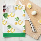 サモイエドホリデーホームデコールSt patricks day キッチンタオル (四つ折り)