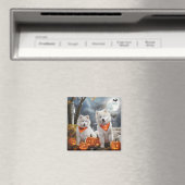 サモイエド不気味ハロウィン マグネット (インサイチュ (食洗機))