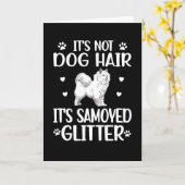 サモイエド恋人サモイエドマムドッグパパサモイェドオーナー カード (黄色い花)