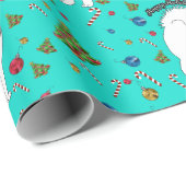 サモイッド"Snazy Sam"ホリデイ ラッピングペーパー (ロールコーナー)