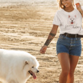 サモイドウォーター色の犬の恋人 Tシャツ