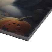 サモイドカボチャのハロウィーン怖い カッティングボード (角)