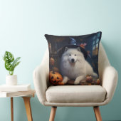 サモイドカボチャのハロウィーン怖い クッション (椅子)