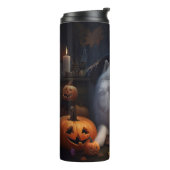 サモイドカボチャのハロウィーン怖い タンブラー (回転左)