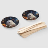 サモイドカボチャのハロウィーン怖い ハンドファン (組立なし)