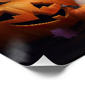 サモイドカボチャのハロウィーン怖い ポスター (コーナー)