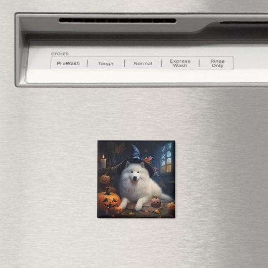 サモイドカボチャのハロウィーン怖い マグネット (インサイチュ (食洗機))