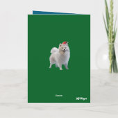 サモイドクリスマスストッキング カード (裏面)