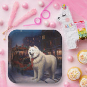 サモイドクリスマスフェスティバルシーズン ペーパープレート (パーティー)