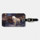 サモイドクリスマスフェスティバルシーズン ラゲッジタグ (正面横)