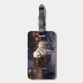 サモイドクリスマスフェスティバルシーズン ラゲッジタグ (裏面縦)