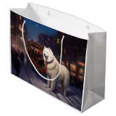 サモイドクリスマスフェスティバルシーズン ラージペーパーバッグ (裏面アングル)