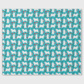 サモイドクリスマスラッピング紙 ラッピングペーパー (フラット)