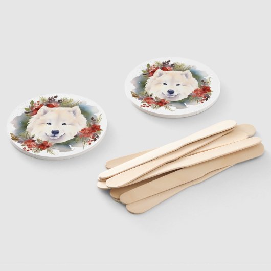 サモイドクリスマスリースフェスティバルカップ ハンドファン (組立なし)