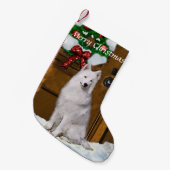 サモイドクリスマス スモールクリスマスストッキング (正面 (吊り時))