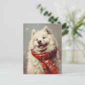 サモイドクリスマス ポストカード (スタンド正面)