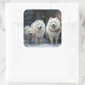 サモイドスノーイスレクリスマスデコール スクエアシール (バッグ)