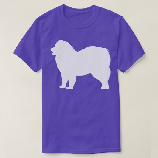 サモイドッグかわいい Tシャツ (デザイン正面)