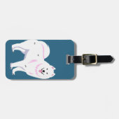 サモイドッグ漫画 | ラゲッジタグ (正面横)