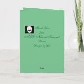 サモイド勇気付けられるグリーティングカード；デザイン:リー カード (裏面)