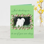 サモイド勇気付けられるグリーティングカード；デザイン:リー カード (黄色い花)