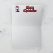 サモイド電動そりの折り畳みグリーティングカード カード (内部)