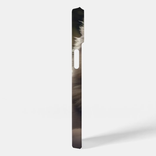 サモイハスキーの子犬ふわふわのかわいい可愛いドッグアート Case-Mate iPhoneケース (裏面 / 右)