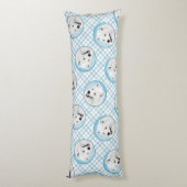 サモイ絵を描ズ白かわいいオリジナルペットドッグアート ボディピロー (裏面 (縦))